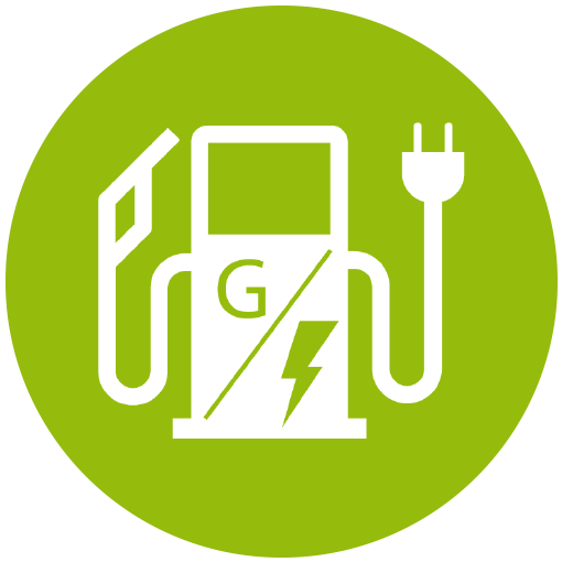 Gas Filling and Charging Station Icon