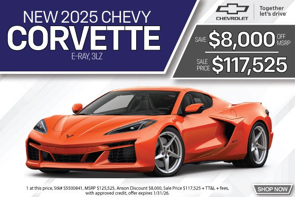 New 2025 Chevy Corvette